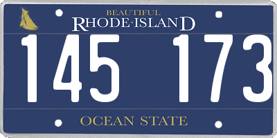 RI license plate 145173