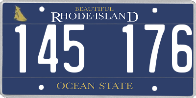 RI license plate 145176
