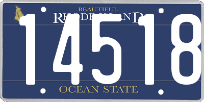 RI license plate 14518