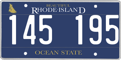 RI license plate 145195