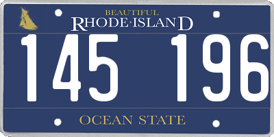 RI license plate 145196