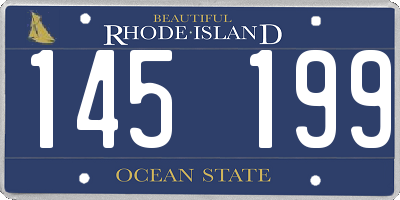 RI license plate 145199