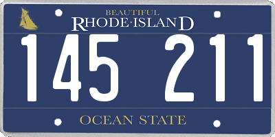 RI license plate 145211