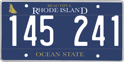 RI license plate 145241