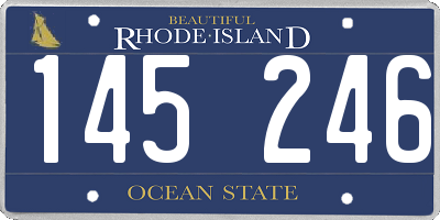 RI license plate 145246