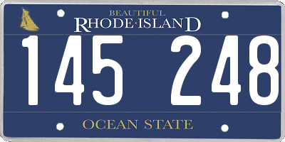 RI license plate 145248