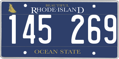 RI license plate 145269