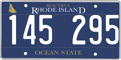 RI license plate 145295