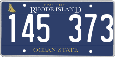 RI license plate 145373