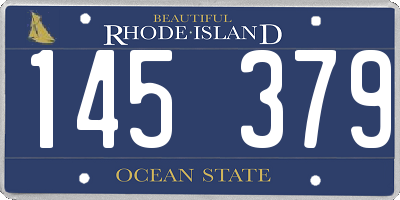 RI license plate 145379