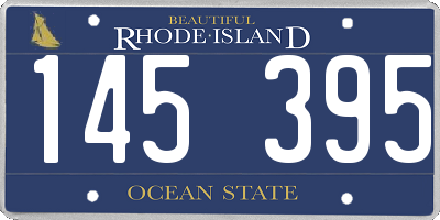 RI license plate 145395