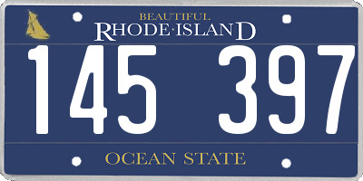 RI license plate 145397
