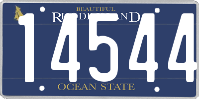 RI license plate 14544