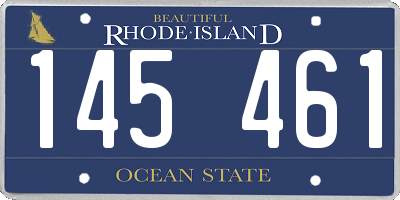 RI license plate 145461