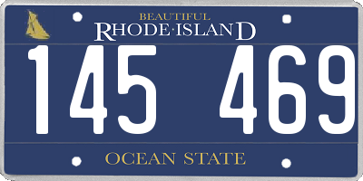 RI license plate 145469