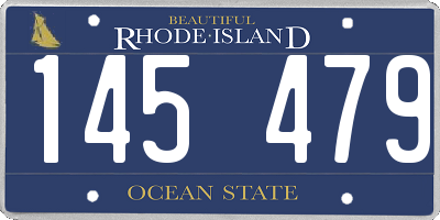 RI license plate 145479