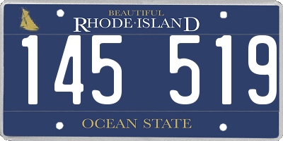 RI license plate 145519