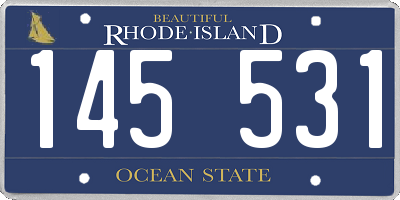 RI license plate 145531