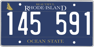 RI license plate 145591