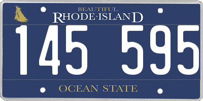 RI license plate 145595