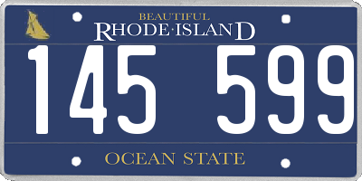 RI license plate 145599