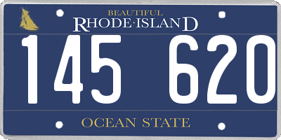 RI license plate 145620