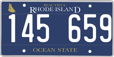 RI license plate 145659