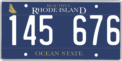 RI license plate 145676