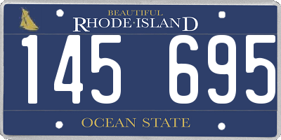 RI license plate 145695