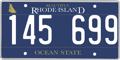RI license plate 145699