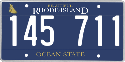 RI license plate 145711