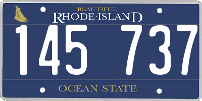 RI license plate 145737