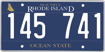 RI license plate 145741
