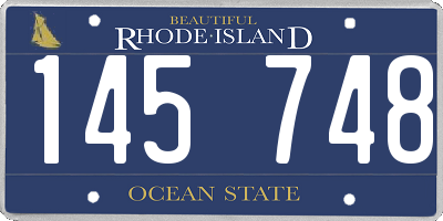 RI license plate 145748