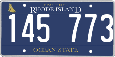 RI license plate 145773