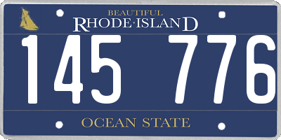 RI license plate 145776
