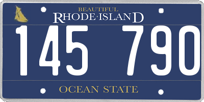 RI license plate 145790