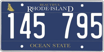 RI license plate 145795