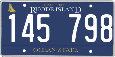 RI license plate 145798