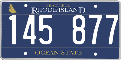 RI license plate 145877