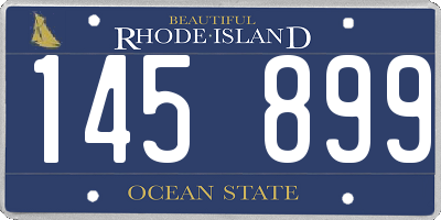 RI license plate 145899