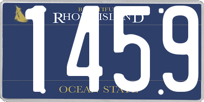 RI license plate 1459