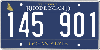 RI license plate 145901