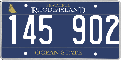 RI license plate 145902