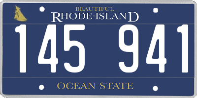 RI license plate 145941