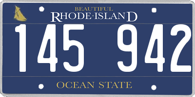 RI license plate 145942