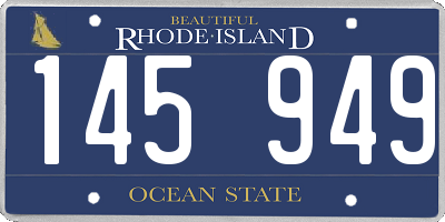 RI license plate 145949