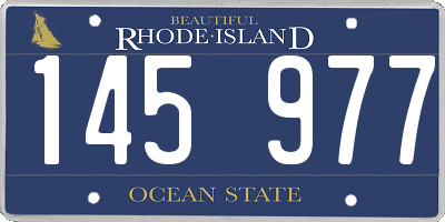 RI license plate 145977