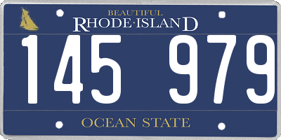 RI license plate 145979