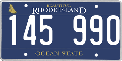RI license plate 145990